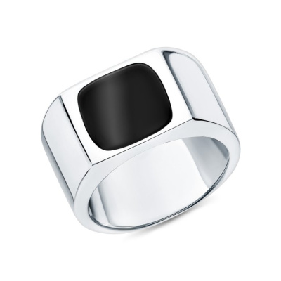 Серебряное кольцо с агатами природными