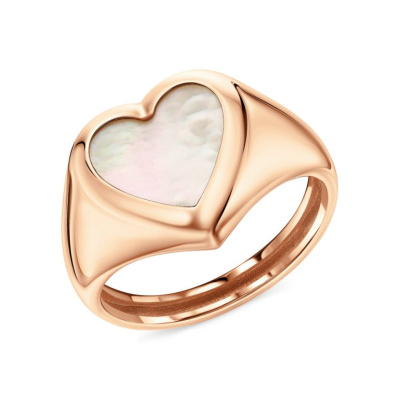 Золотое кольцо с перламутром природным