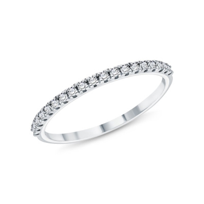 Серебряное кольцо с фианитами