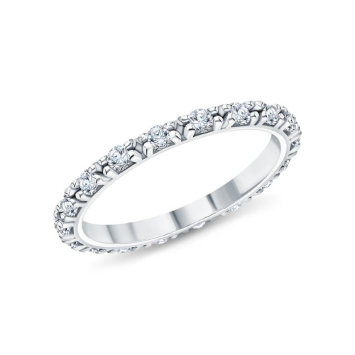 Серебряное кольцо с фианитами