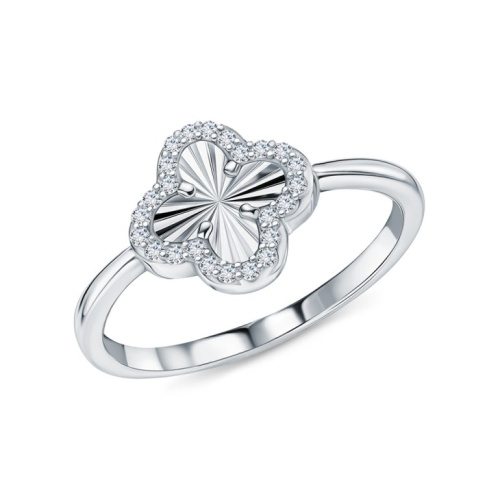 Серебряное кольцо с фианитами