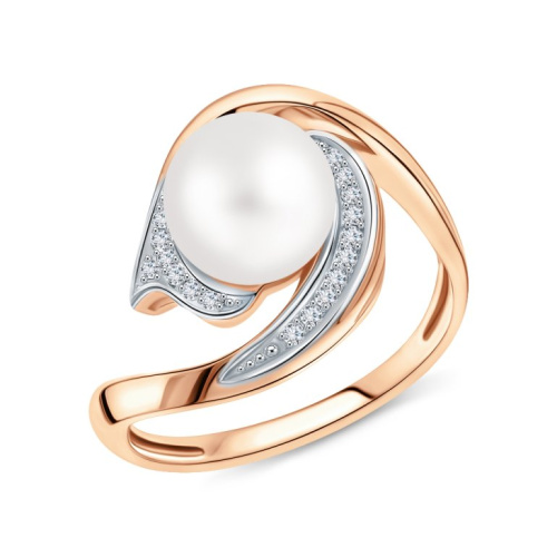 Золотое кольцо с жемчугом