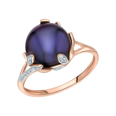 Золотое кольцо с жемчугом