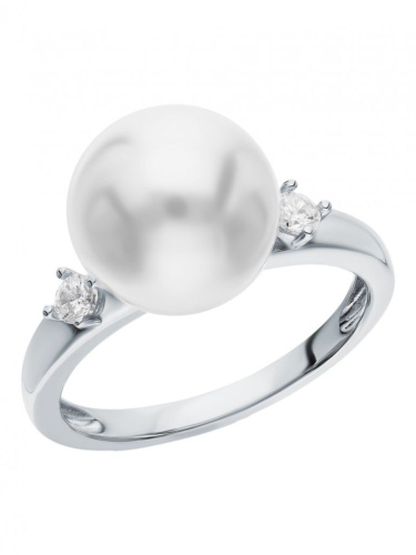 Серебряное кольцо с жемчугом