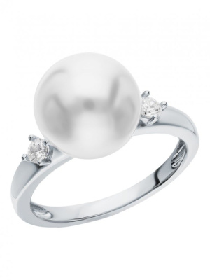 Серебряное кольцо с жемчугом
