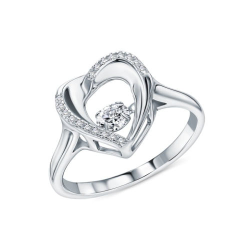 Серебряное кольцо с фианитами