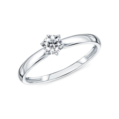 Золотое кольцо с фианитами