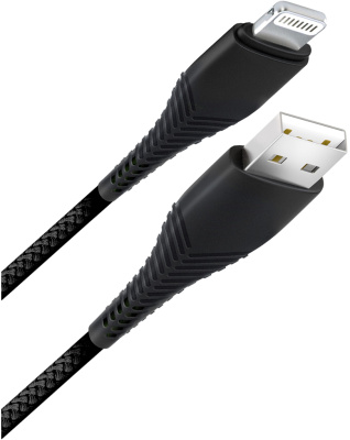 Кабель BoraSCO USB to Apple Lightning 3A 1m Black