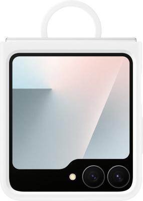 Клип-кейс Samsung Silicone Case Z Flip7 FE/Z Flip6 Белый