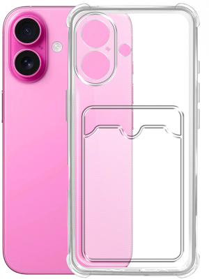 Клип-кейс BoraSCO Bumper для Apple iPhone 16 Transparent