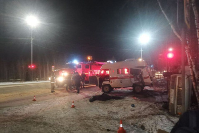 В Мирном автомобиль скорой помощи попал в ДТП. Водитель был пьян /    