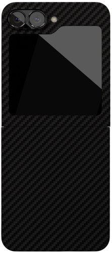 Клип-кейс VLP Kevlar Case с MagSafe для Samsung Z Flip 6 чёрный