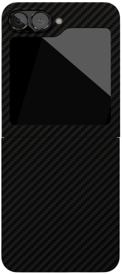 Клип-кейс VLP Kevlar Case с MagSafe для Samsung Z Flip 6 чёрный