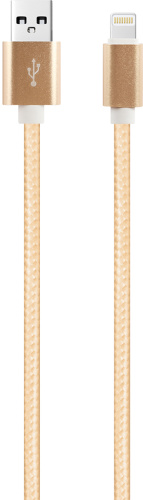 Nylon USB to Apple Lightning 1m 2A Gold