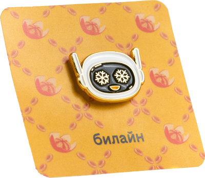 Значок «Робот Пинг со снежинками»