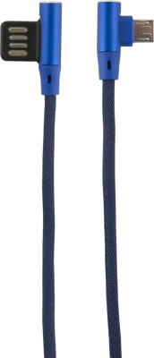 Fit USB to microUSB 1m Blue