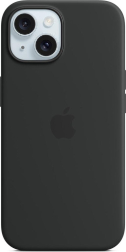 Silicone Case with MagSafe для iPhone 15 Plus Black