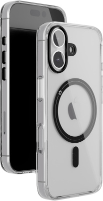 Клип-кейс VLP Diamond Case для Apple iPhone 16 с MagSafe чёрный