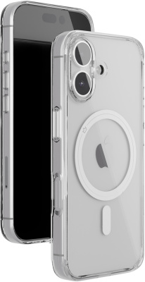 Клип-кейс VLP Diamond Case для Apple iPhone 16 с MagSafe прозрачный
