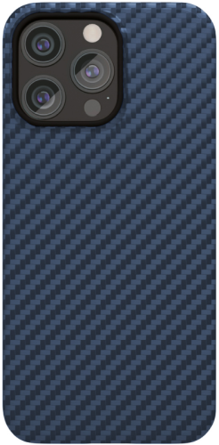 Клип-кейс VLP Kevlar Case с MagSafe для Apple iPhone 15 Pro Max тёмно-синий