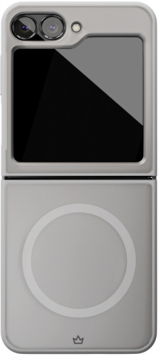 Клип-кейс VLP Moon Case с MagSafe для Samsung Z Flip 6 серый