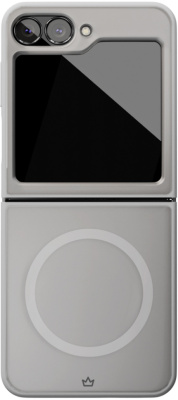 Клип-кейс VLP Moon Case с MagSafe для Samsung Z Flip 6 серый