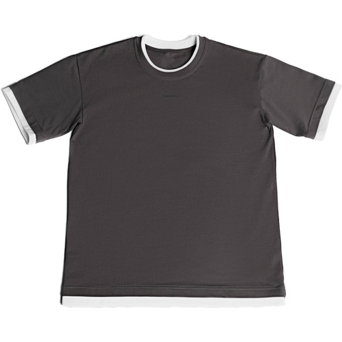 футболка унисекс с логотипом билайна серая, размер L