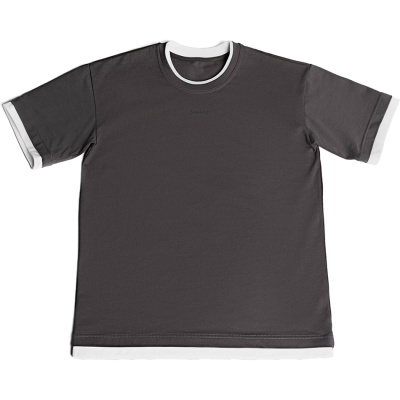 футболка унисекс с логотипом билайна серая, размер L