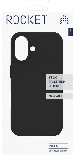 Клип-кейс Rocket Silk для Apple iPhone 16 с MagSafe Black