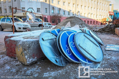 На проспекте Ленина в Якутске переделают дорожную разметку /  Якутск Якутск Республика Саха (Якутия)