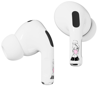 Комплект наклеек VLP Easy Art Bubble Gum для Apple AirPods 4, 2 шт