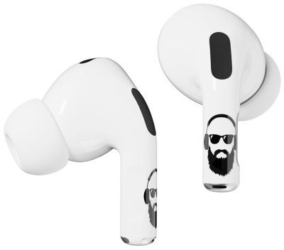 Комплект наклеек VLP Easy Art Bearded Man для Apple AirPods 4, 2 шт