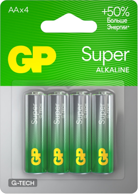 Батарейки GP Super Alkaline G-Tech AA (4 шт)