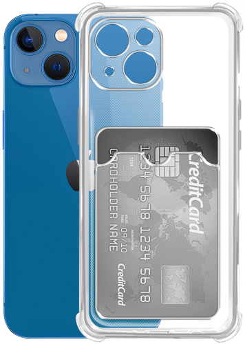 Клип-кейс BoraSCO Bumper Case для Apple iPhone 13 Прозрачный