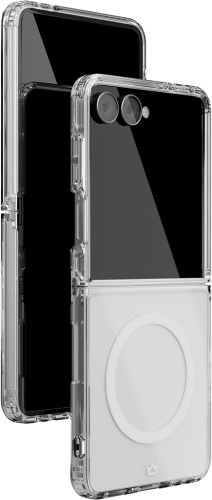 Клип-кейс VLP Crystal Case с MagSafe для Samsung Galaxy Z Flip7 Прозрачный