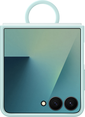 Клип-кейс Samsung Ring Case (Silicone) Z Flip7 Мятный