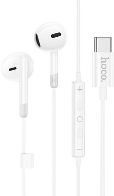 Наушники Hoco M109 Pure USB-C Белые