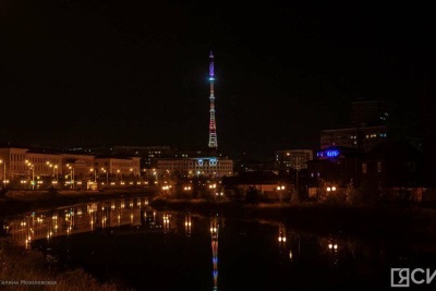 Телебашня Якутска 31 октября загорится цветами флага ДНР /  Якутск Якутск Республика Саха (Якутия)