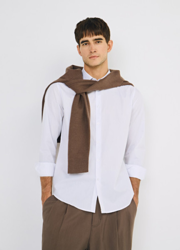 Рубашка Slim из поплина, Белый