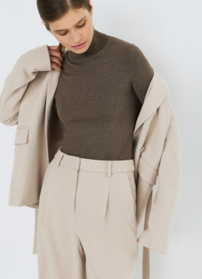 Базовая водолазка, Коричневый