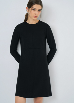 Платье мини А-силуэта, Черный