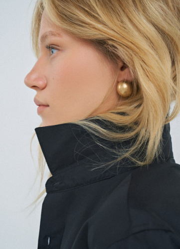 Серьги с эффектом античного золота, Золотой