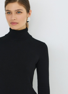 Базовая водолазка, Черный