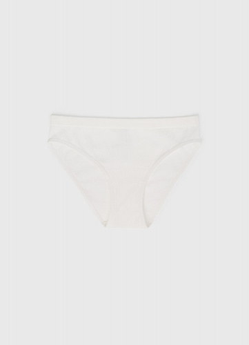Бесшовные трусы-брифы, Белый