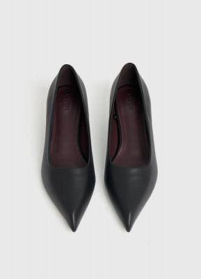 Туфли-лодочки из натуральной кожи, Черный