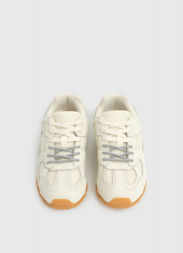 Кроссовки из натуральной кожи, Белый