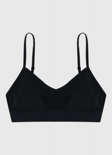 Базовый топ из полиамида, Черный