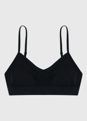 Базовый топ из полиамида, Черный