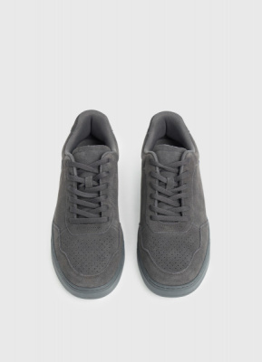 Кеды из натуральной замши, Серый