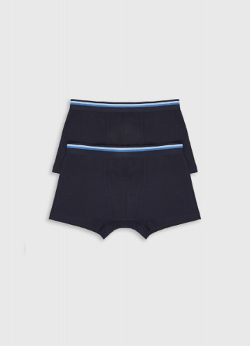 Трусы-транки с низкой посадкой, 2 шт., Синий